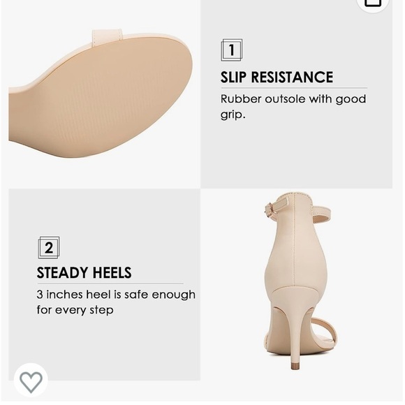 NWT size 9.5 mysoft Women's Stilettos Classic Strappy Open Toe Pump Heel Sandals - Picture 6 of 6